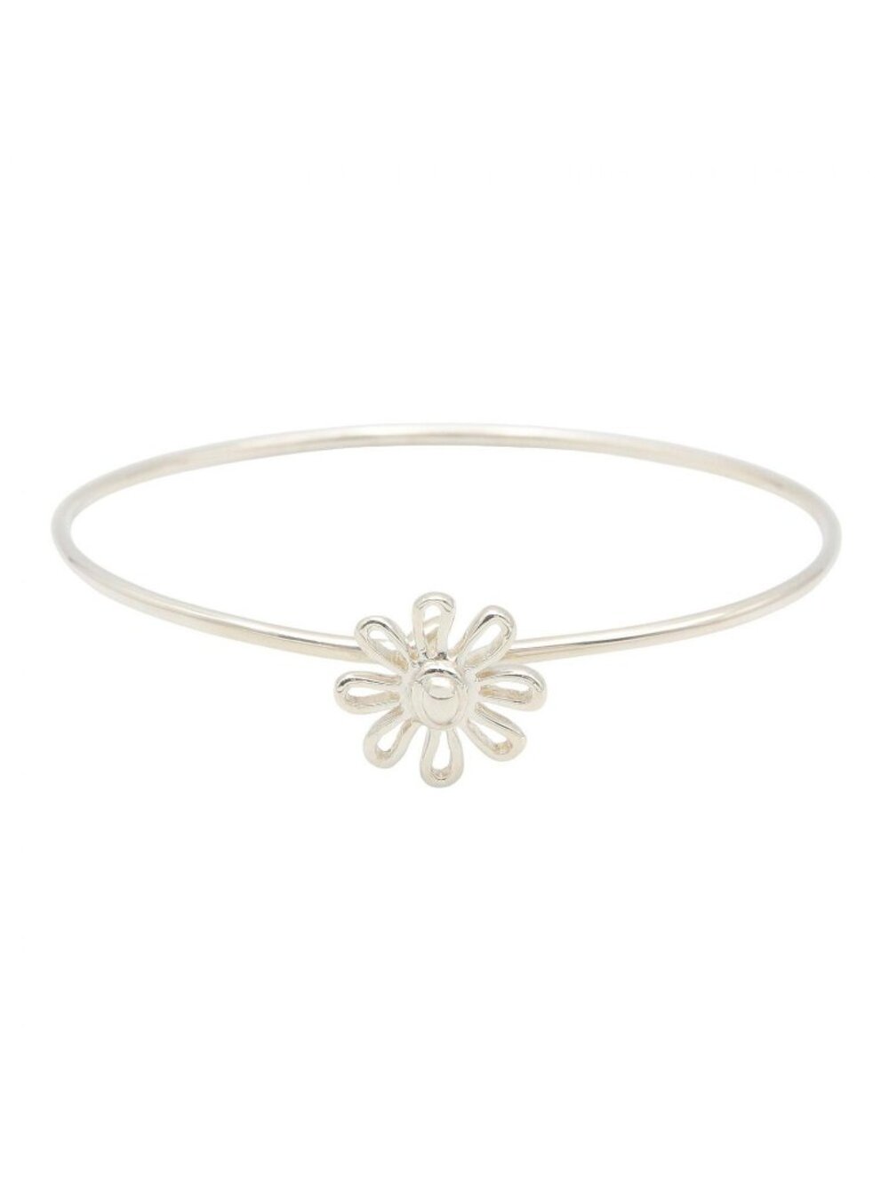 Tiffany & Co Bangle 16.5 925 Sterling Silver Daisy Bracelet